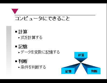 プログラミング講座 コンピュータにできること